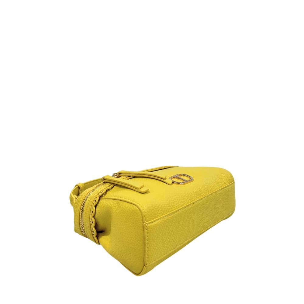 Twinset Yellow PU Women Handbag - 4