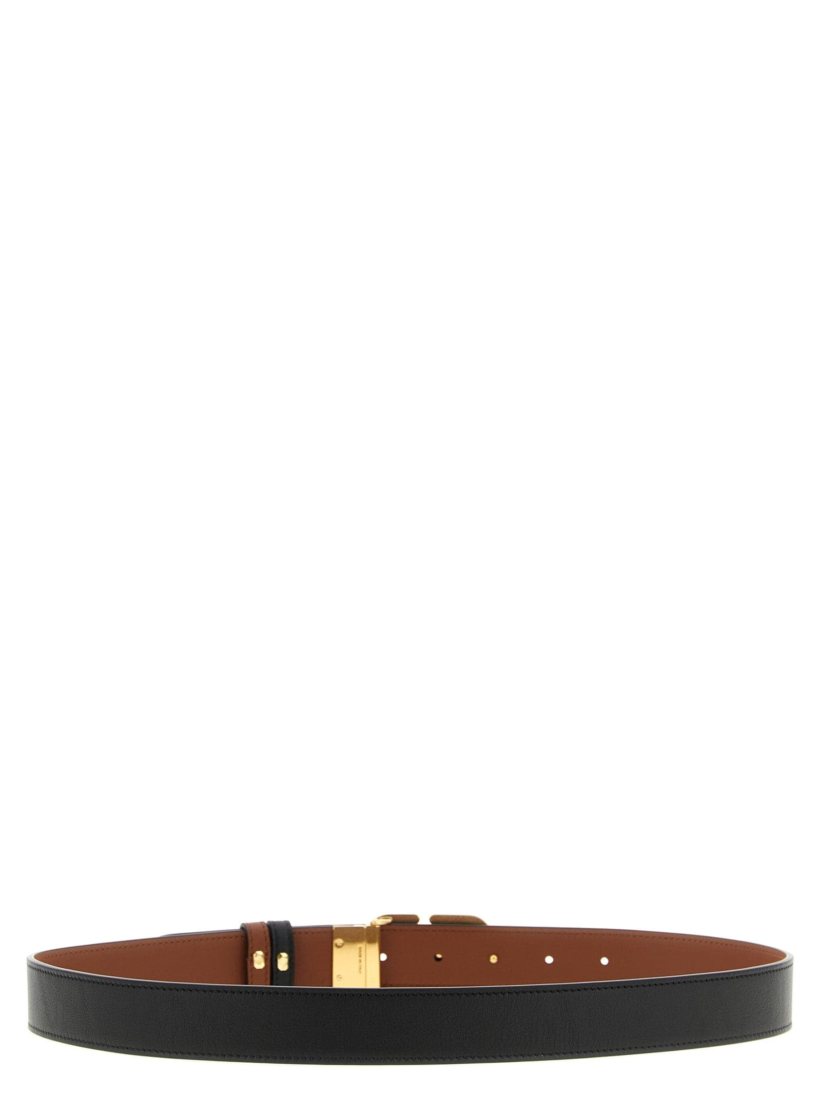 Valentino Garavani Black Calfskin Regular Belt - 3