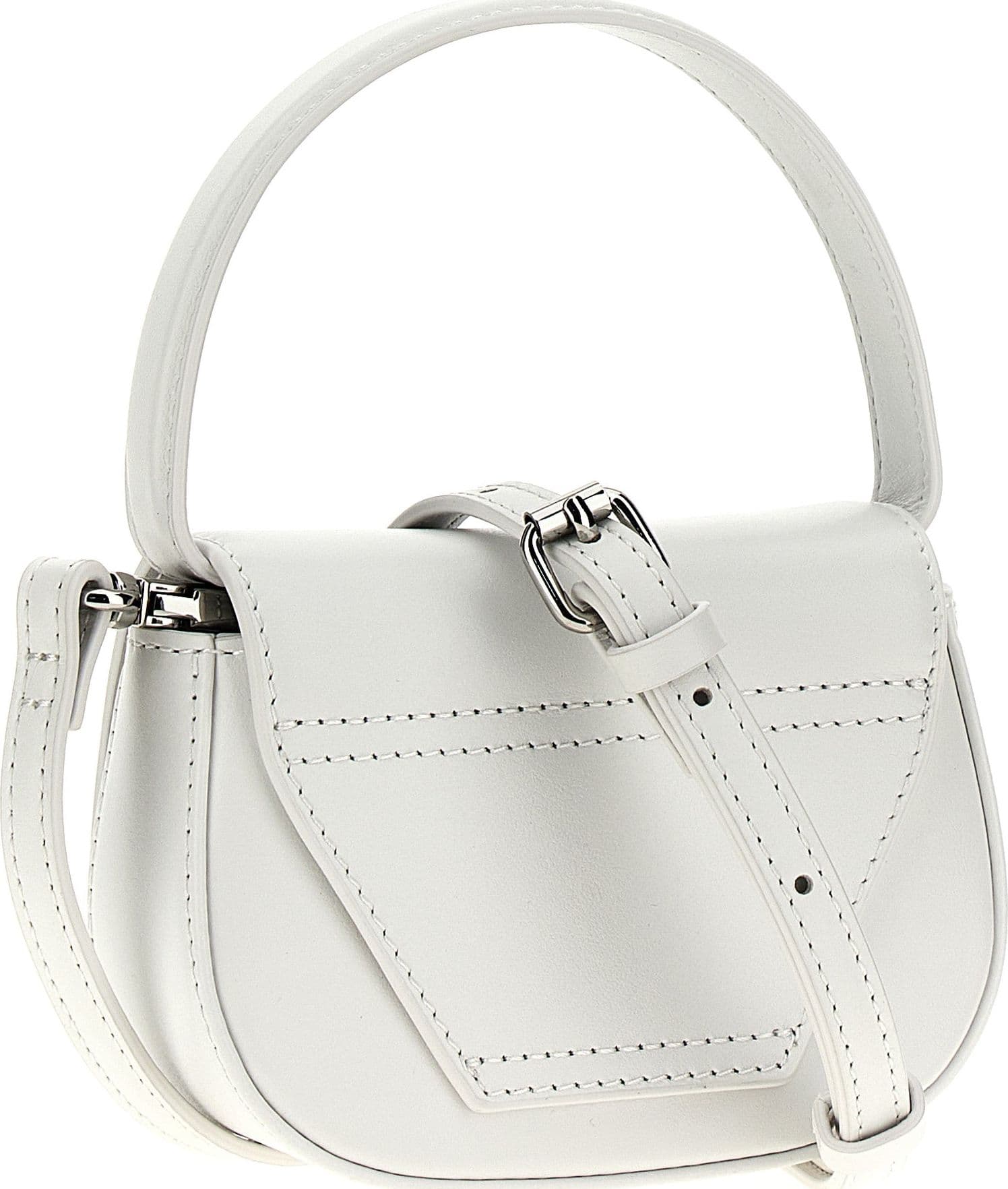 Diesel White Cowhide Handbag - 2