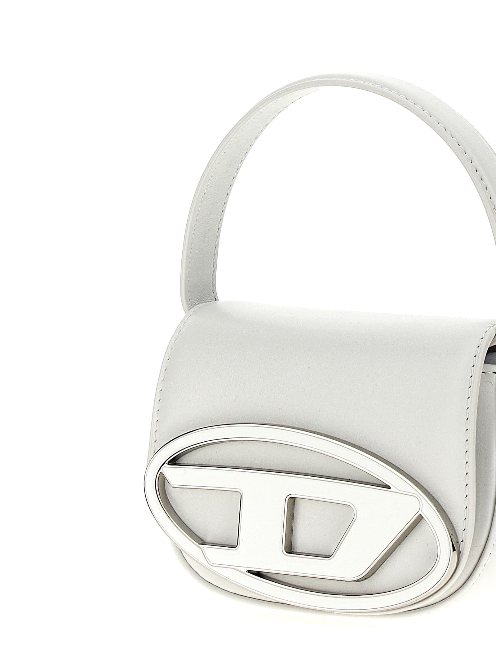 Diesel White Cowhide Handbag - 3