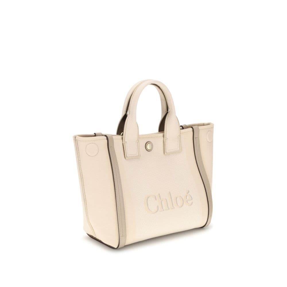Chloé Beige Cotton Handbag - 3