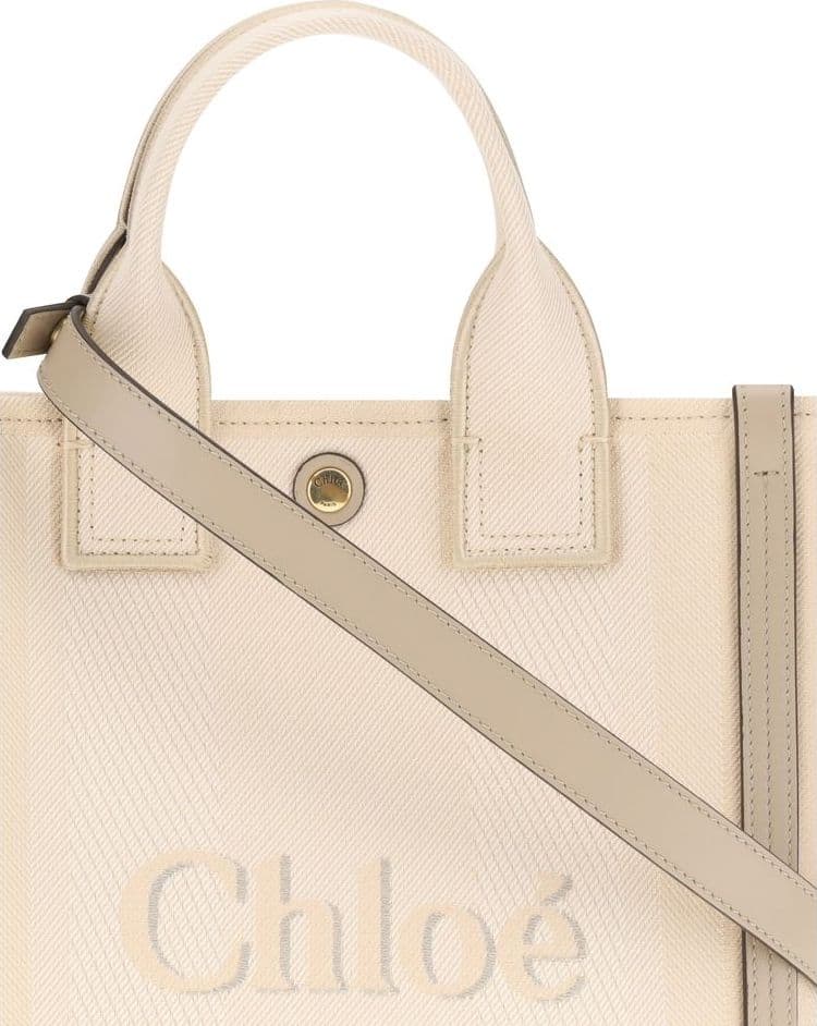 Chloé Beige Cotton Handbag - 4