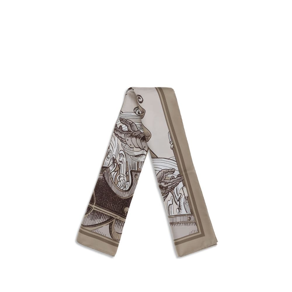 Burberry Beige Silk Scarf - 2