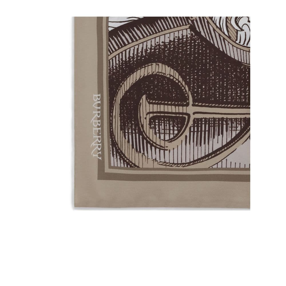 Burberry Beige Silk Scarf - 3
