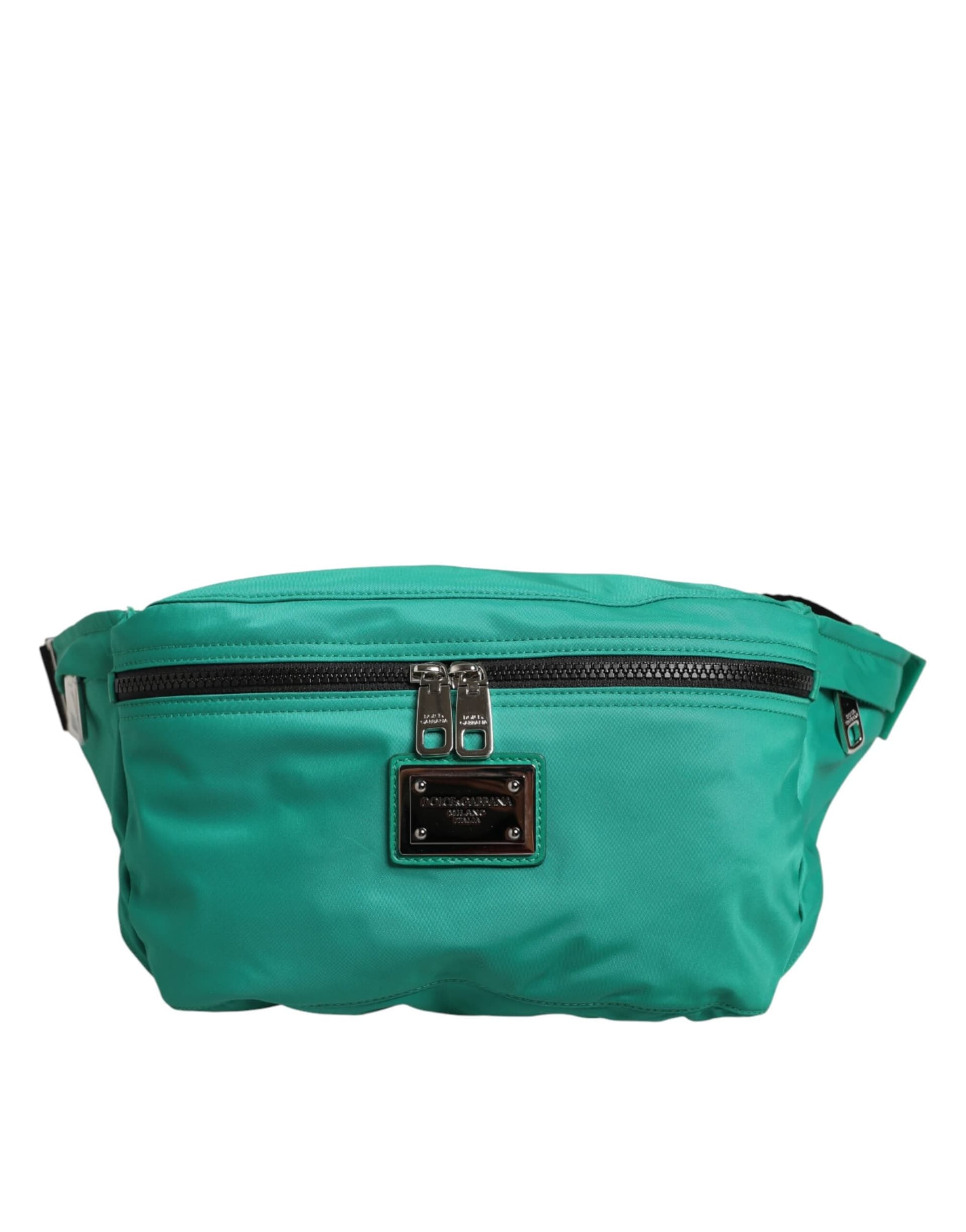 Dolce & Gabbana Green Logo Plaque Nylon Waist Fanny Pack Men's Borse Bag - 2