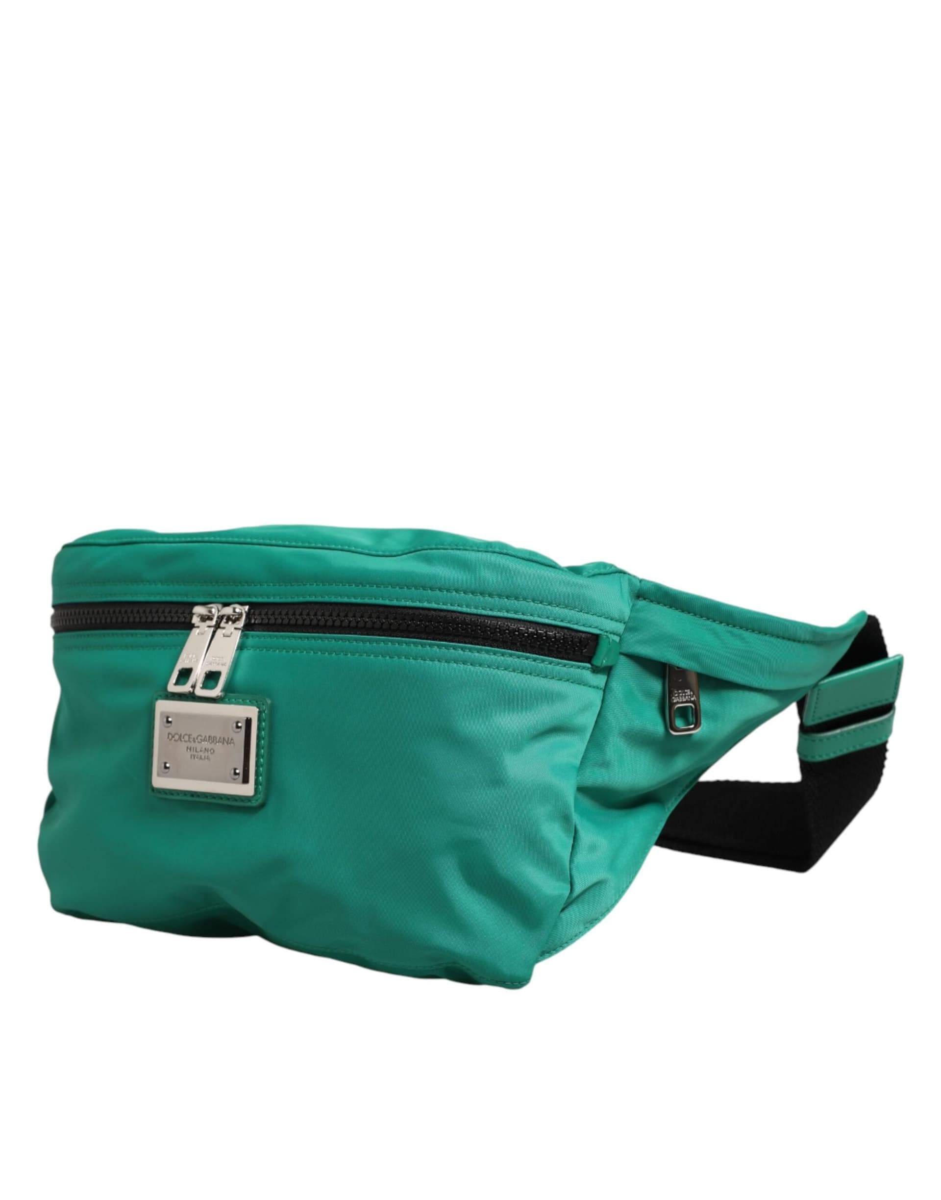 Dolce & Gabbana Green Logo Plaque Nylon Waist Fanny Pack Men's Borse Bag - 3