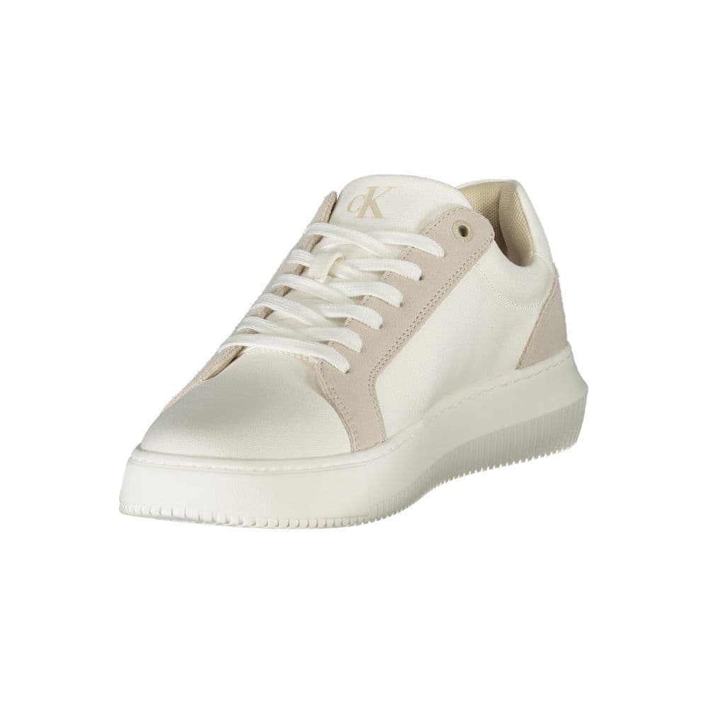 Calvin Klein White Polyurethane Men's Sneaker - 3
