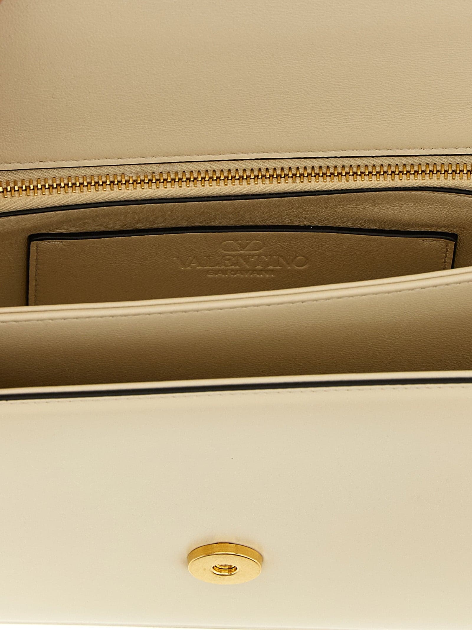 Valentino Garavani White Calfskin Shoulder Bag - 4