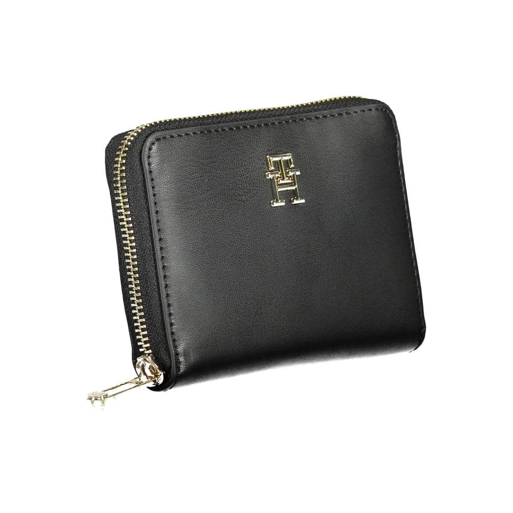 Tommy Hilfiger Black Polyurethane Women Wallet - 3