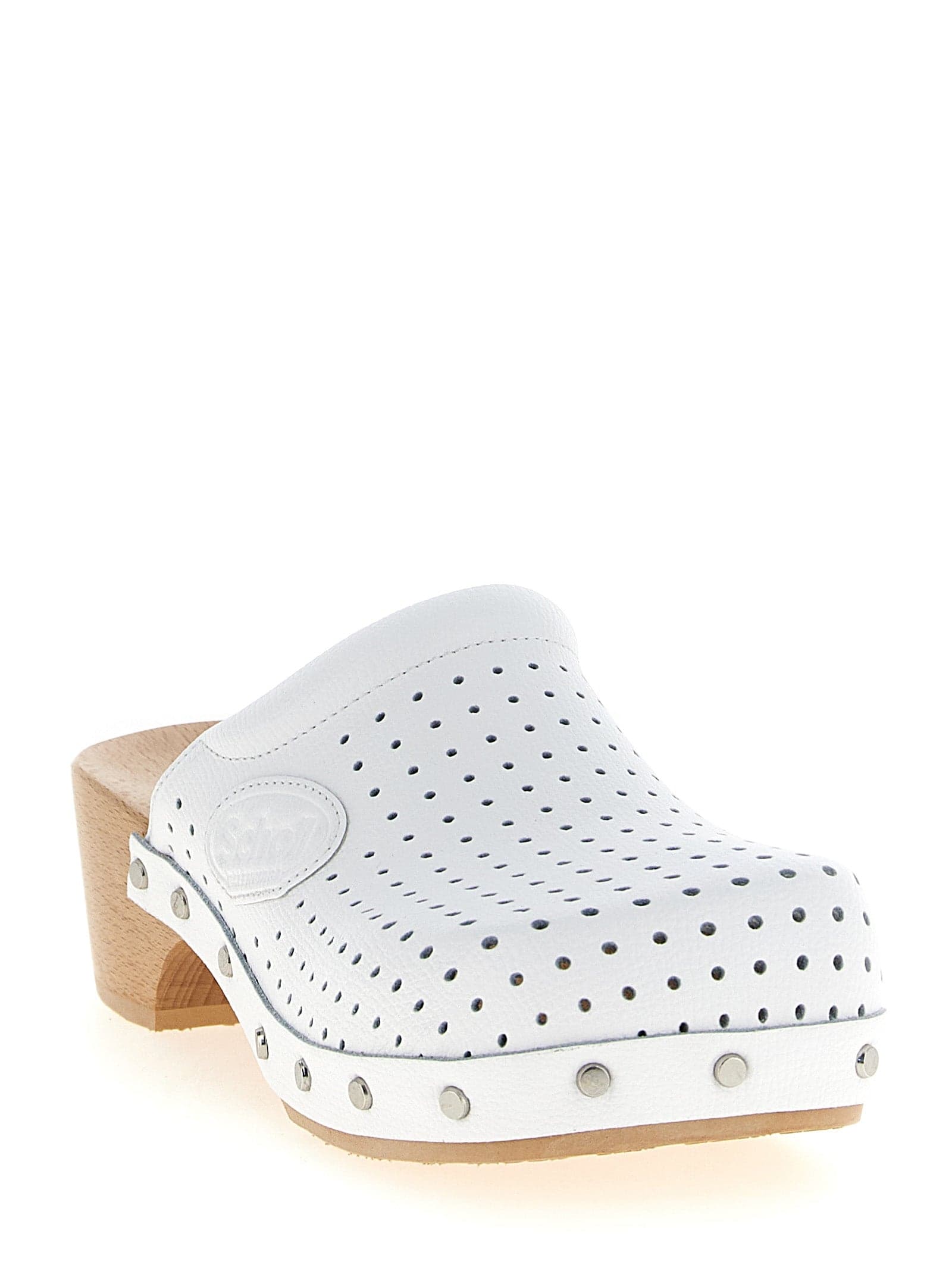 Balenciaga White Calfskin Clogs - 2