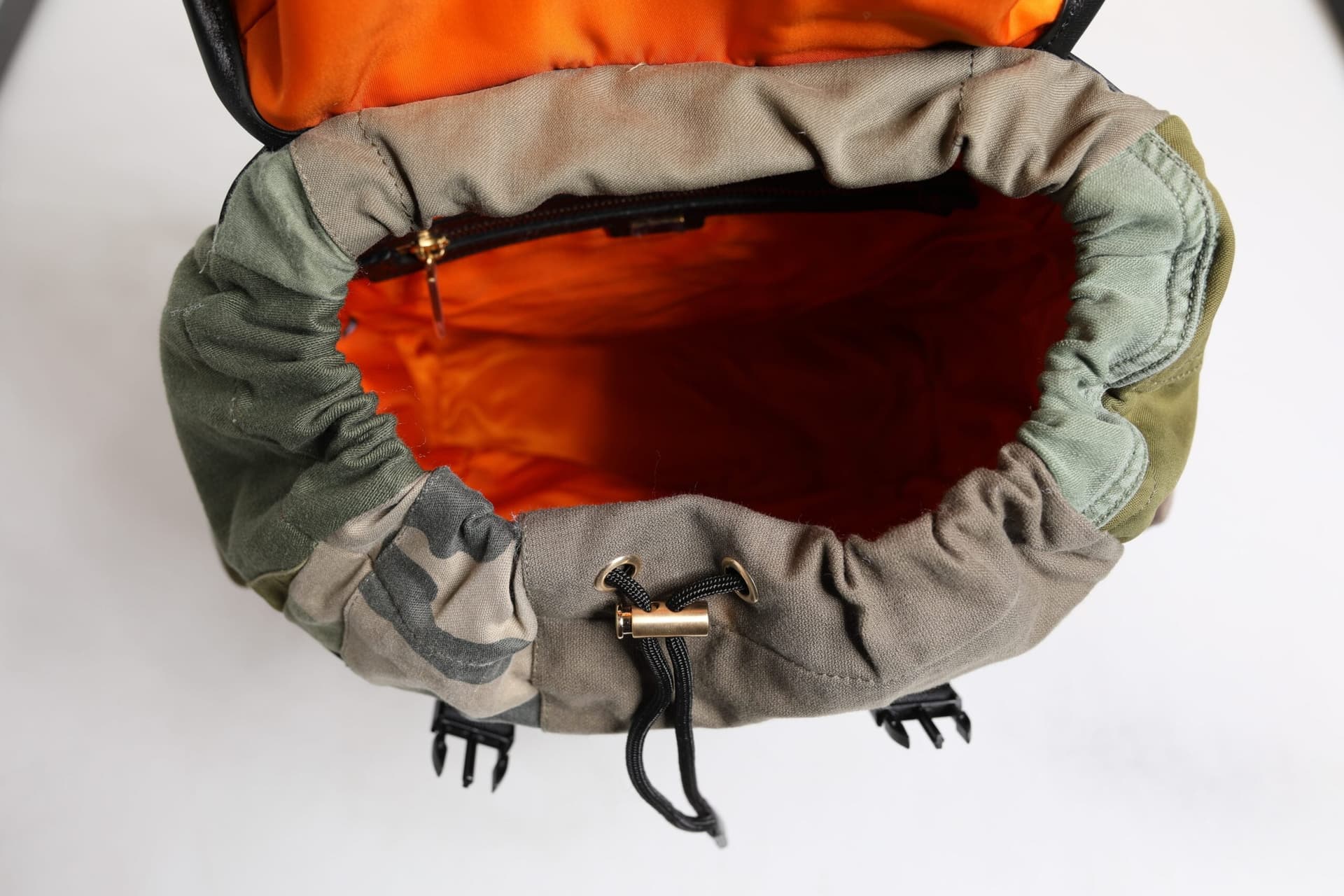 Dolce & Gabbana Military Green Patchwork Travel Backpack Bag - 4