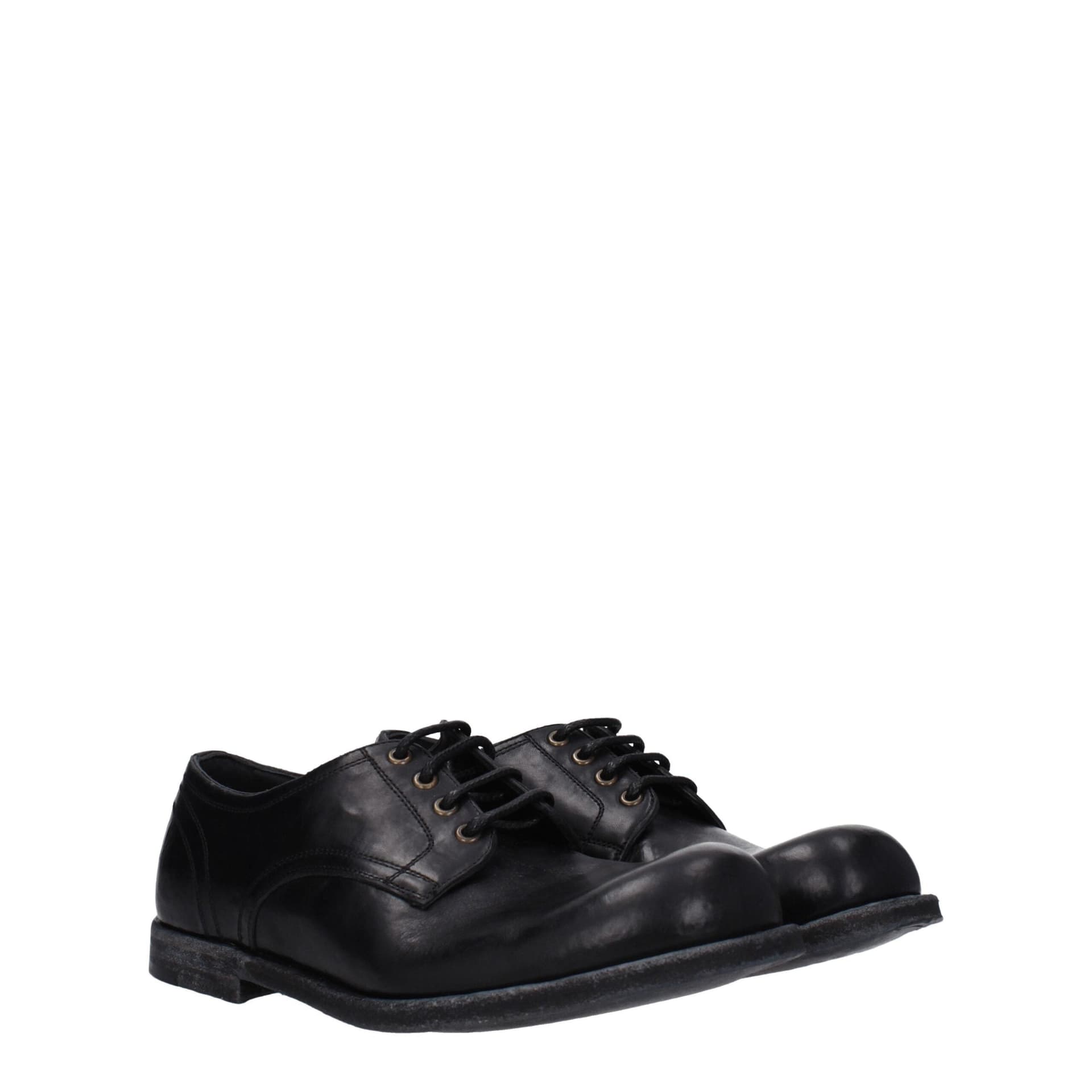 Dolce & Gabbana Black Leather Oxfords And Derbies - 2