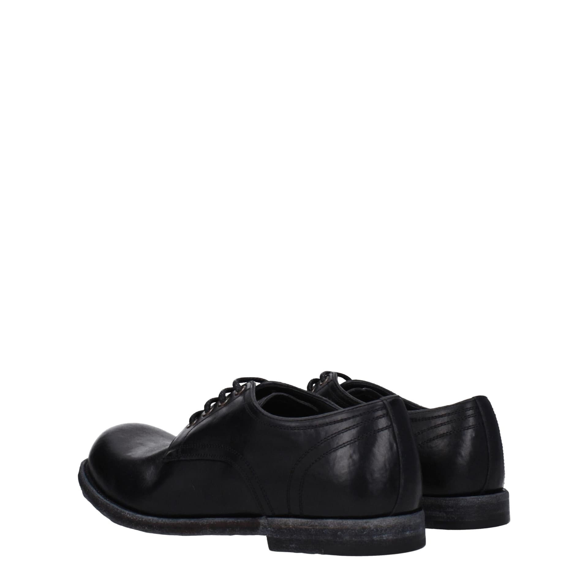 Dolce & Gabbana Black Leather Oxfords And Derbies - 4