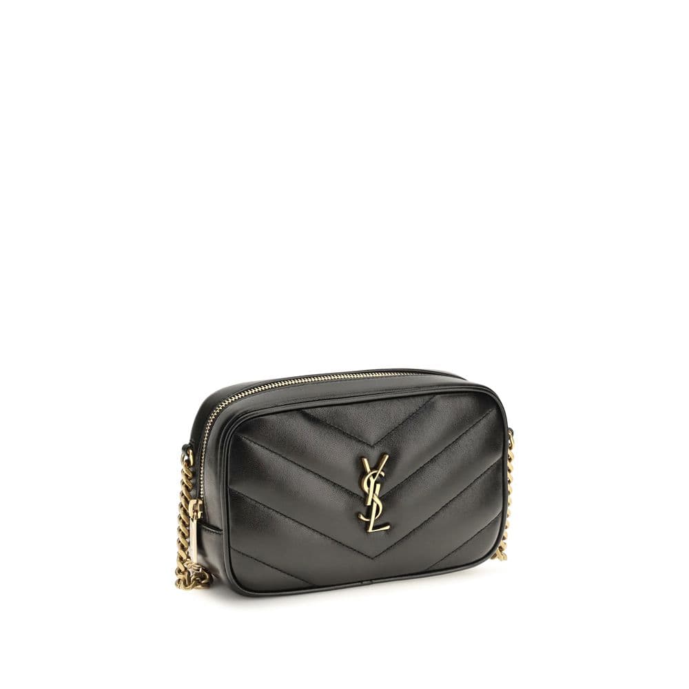 Saint Laurent Black Lamb Ovis Aries Aries Shoulder Bag - 2