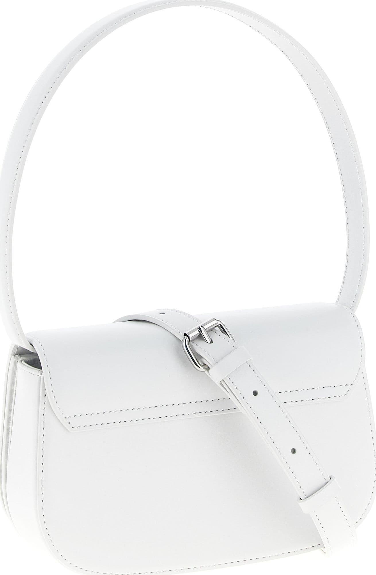 Diesel White Cowhide Shoulder Bag - 2