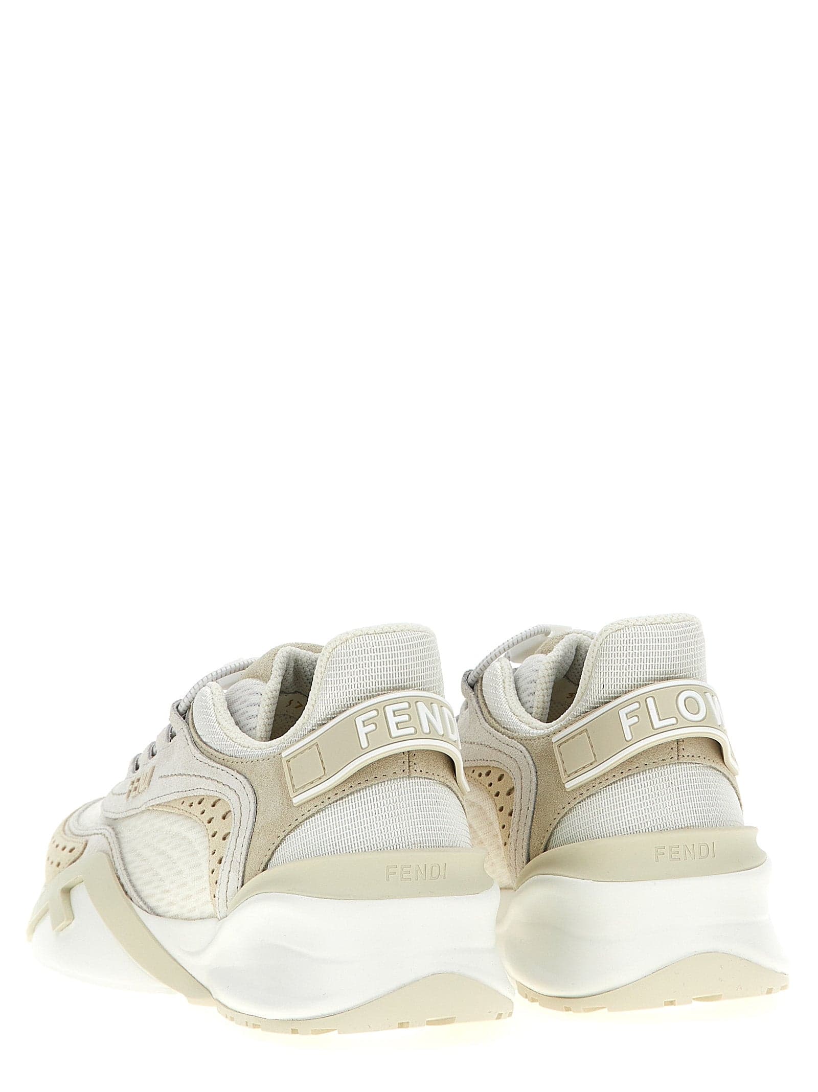 Fendi White Polyester Athletic Sneakers - 2