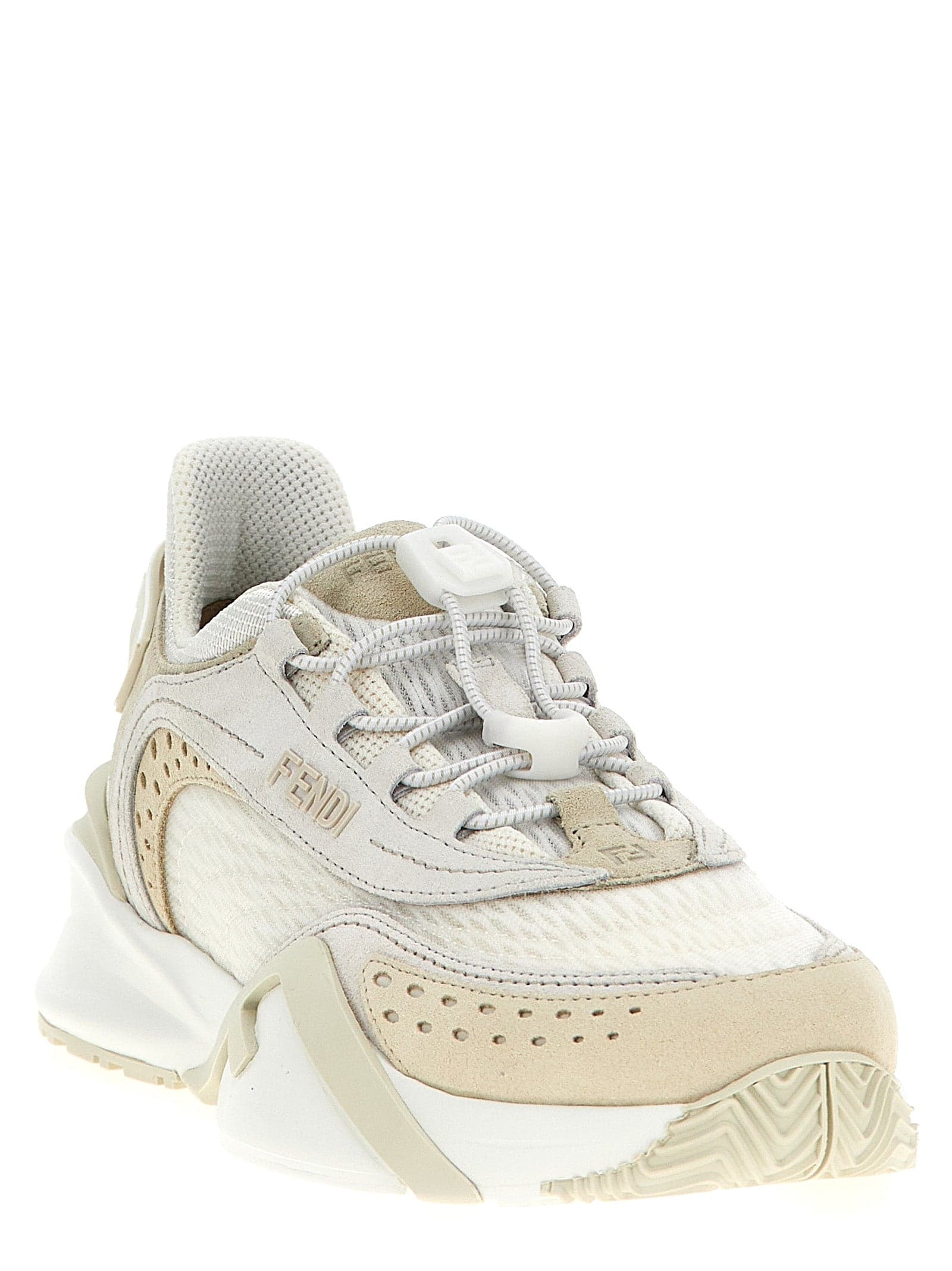 Fendi White Polyester Athletic Sneakers - 3