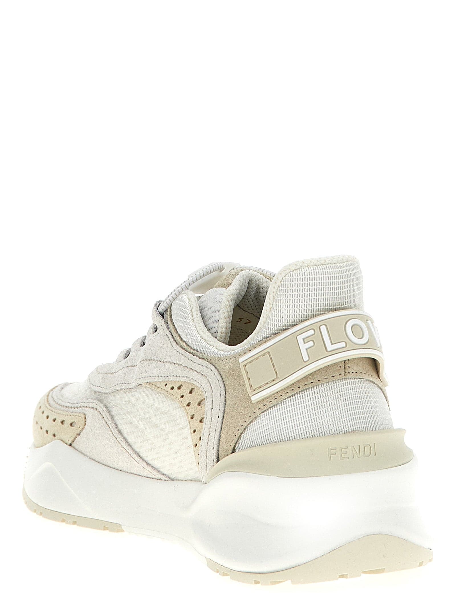 Fendi White Polyester Athletic Sneakers - 4