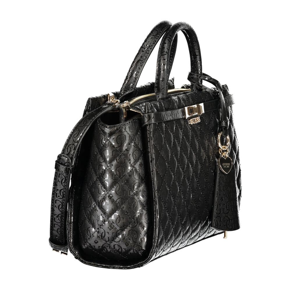 Guess Jeans Black Polyurethane Women's Handbag - 3
