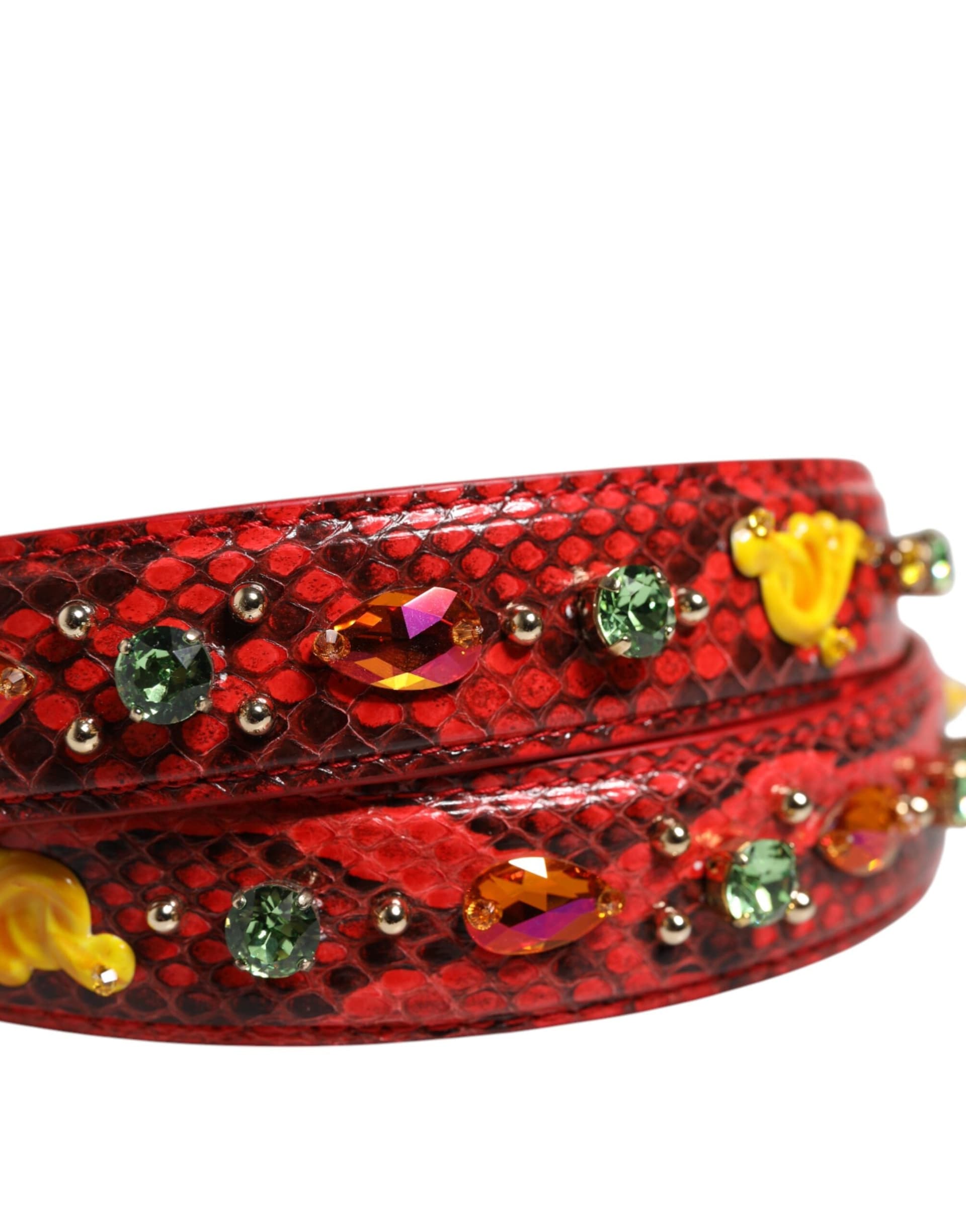 Dolce & Gabbana Multicolor Embellished Handbag Accessory Shoulder Strap - 3