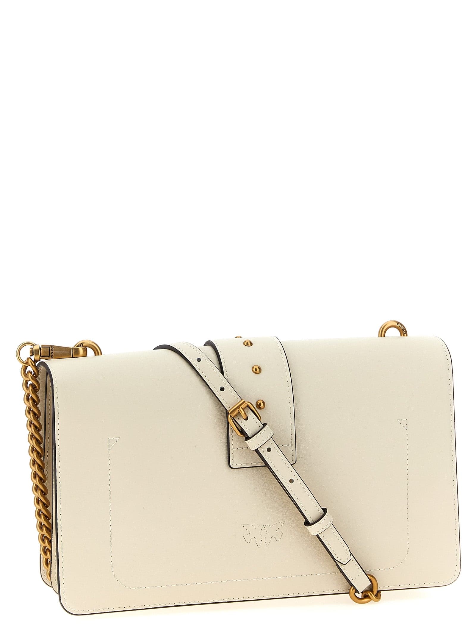 PINKO White Goatskin Crossbody Bag - 2