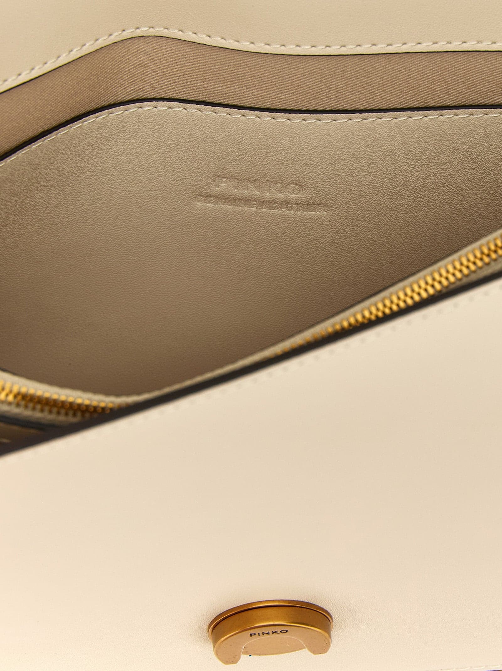 PINKO White Goatskin Crossbody Bag - 4