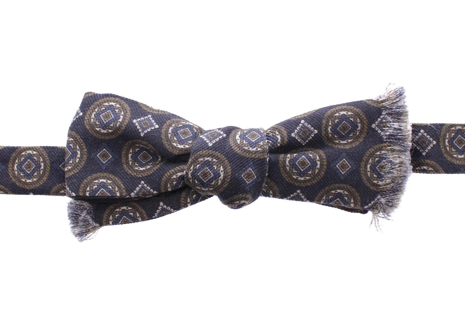 Dolce & Gabbana Blue Silk Baroque Fantasi Tied Bow Tie Papillon - 5