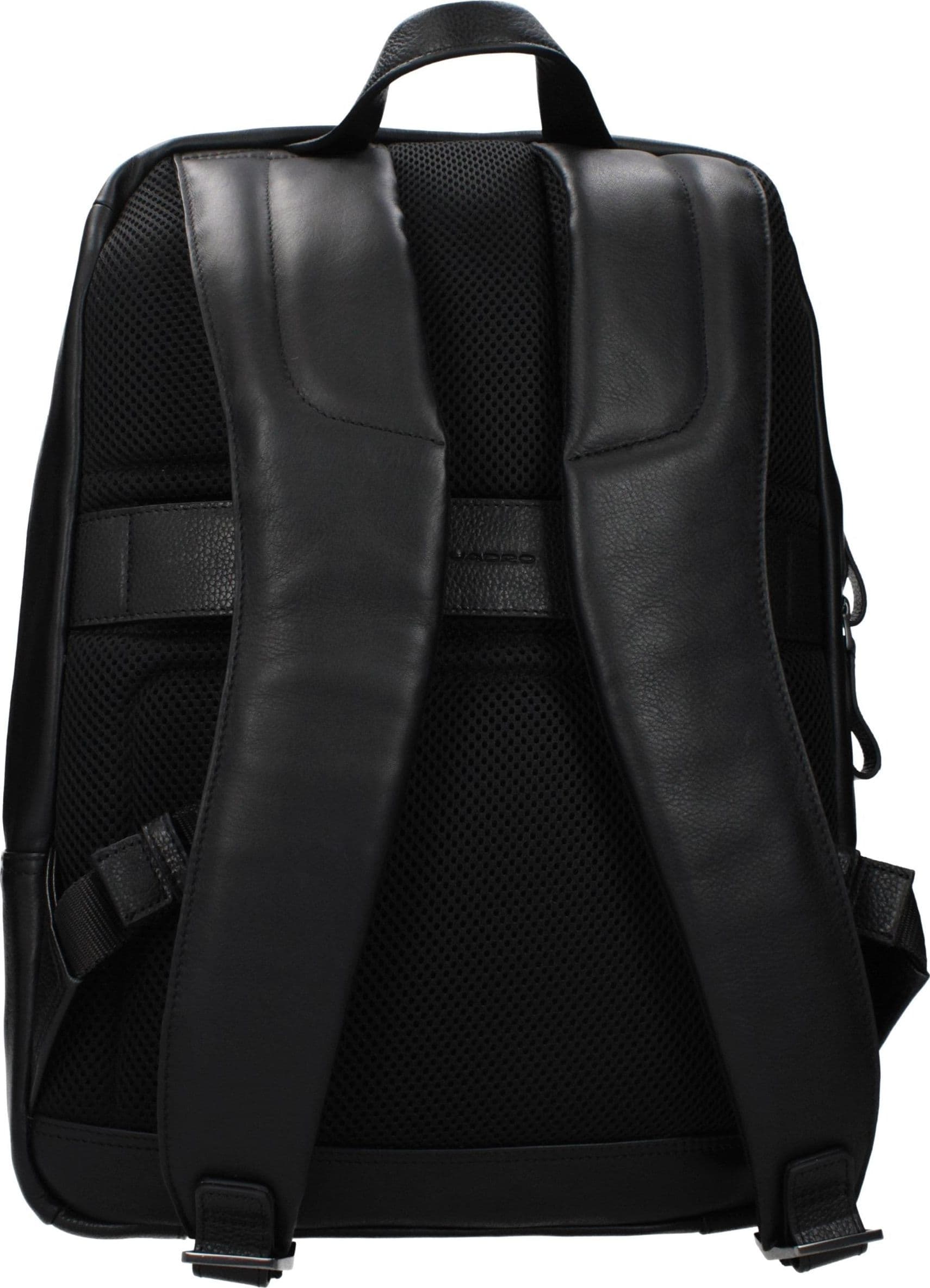 Piquadro Black Leather Backpack - 3