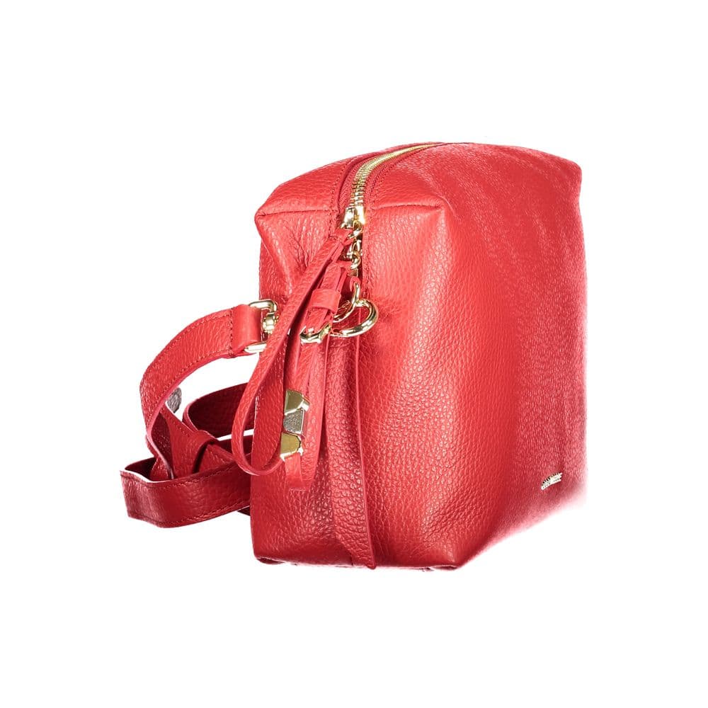 Coccinelle Rosso Leather Women Handbag - 3
