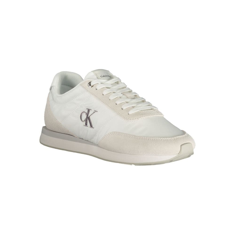 Calvin Klein White Recycled Polyester Men Sneaker - 2