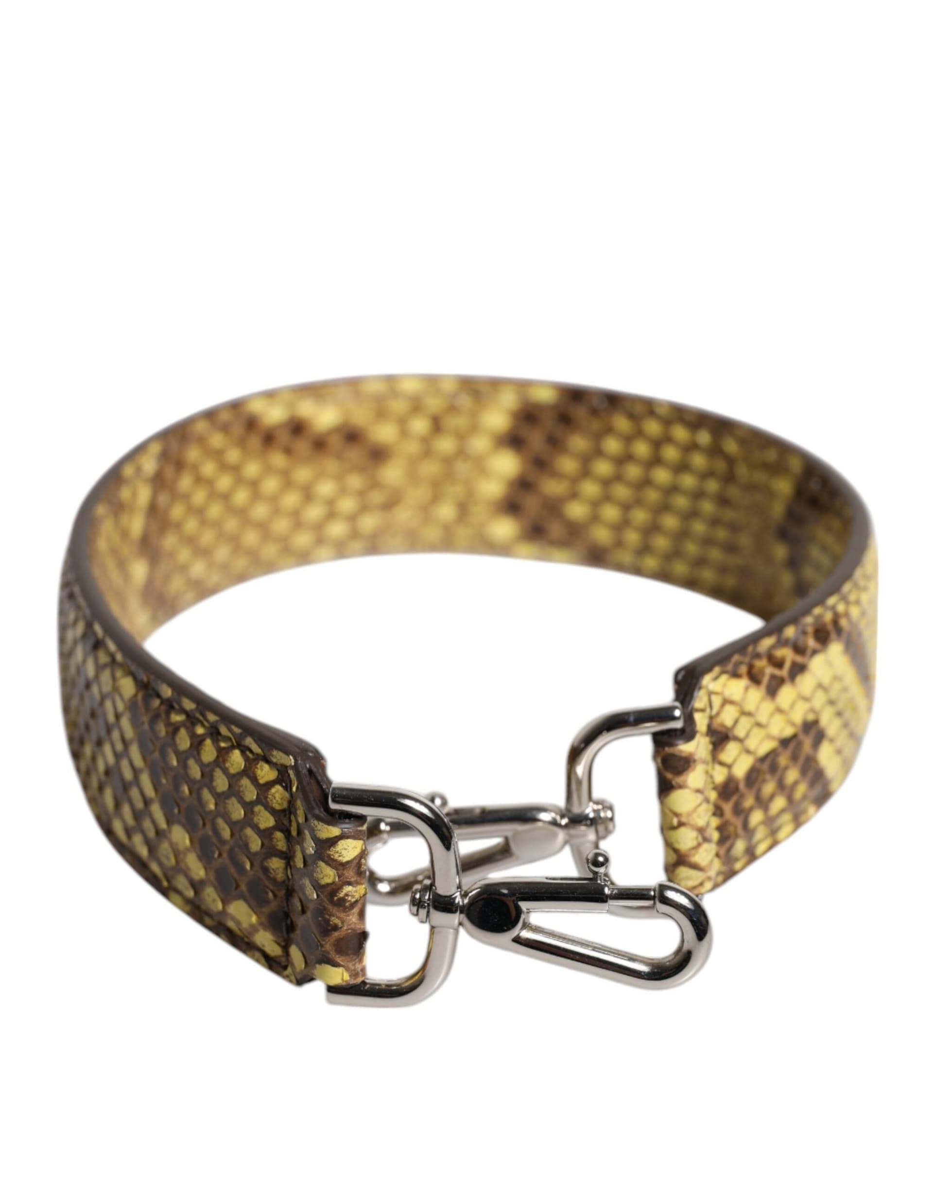 Dolce & Gabbana Yellow Exotic Leather Bag Shoulder Strap - 2
