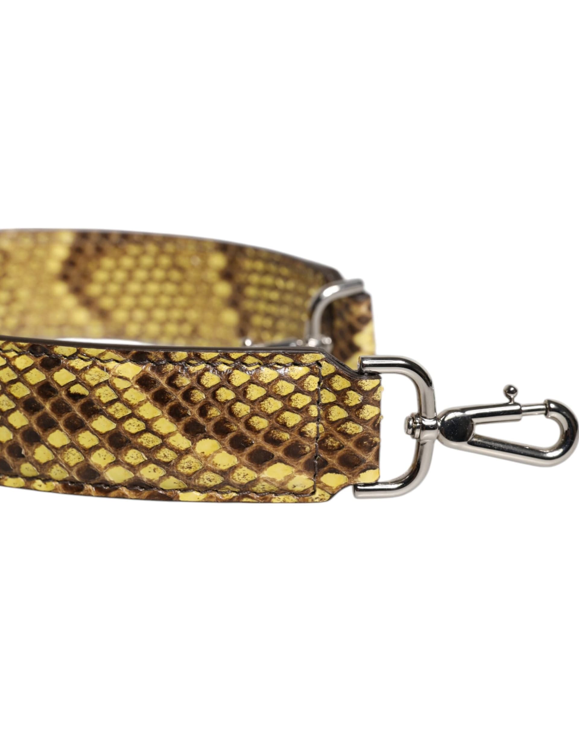 Dolce & Gabbana Yellow Exotic Leather Bag Shoulder Strap - 3