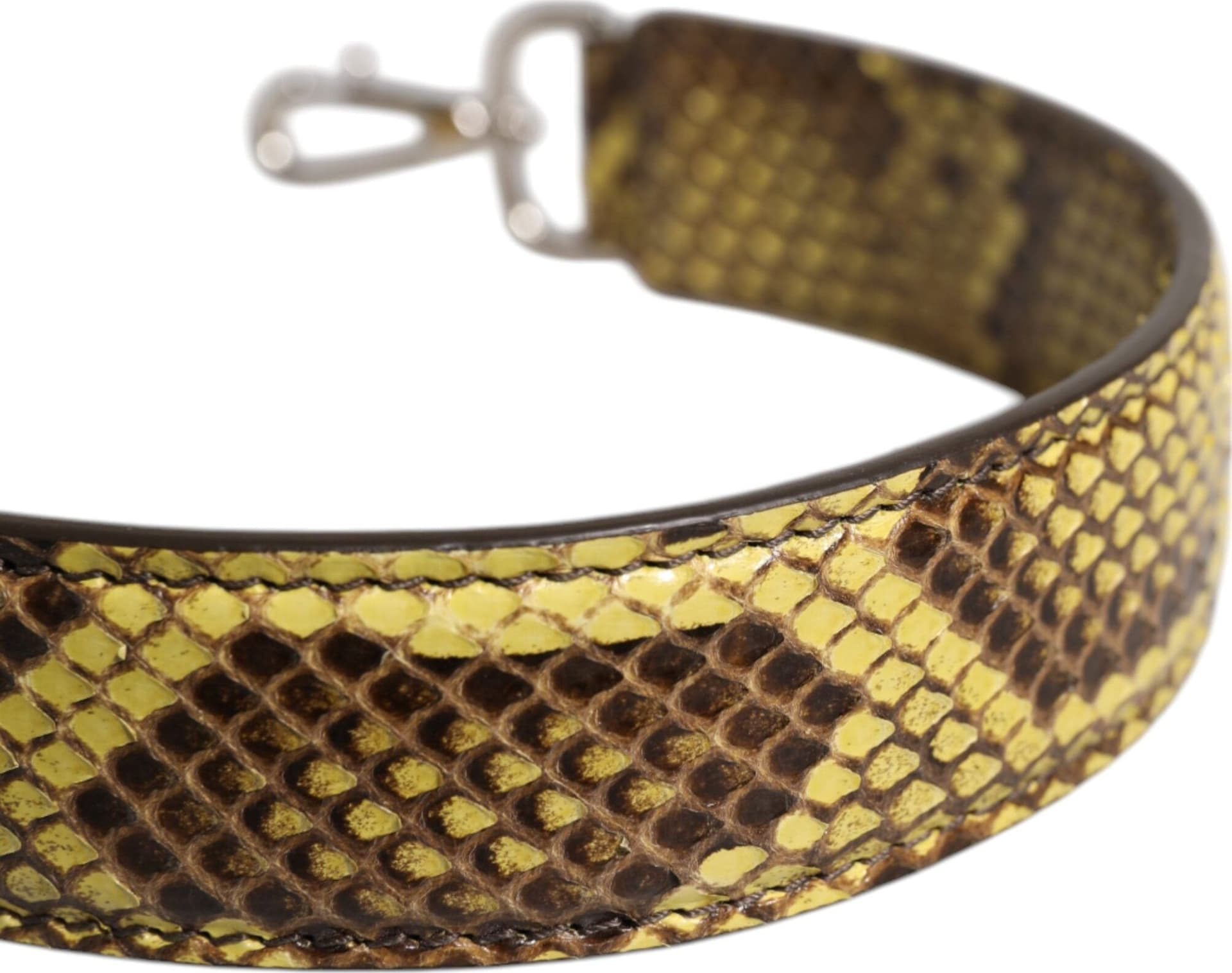 Dolce & Gabbana Yellow Exotic Leather Bag Shoulder Strap - 4