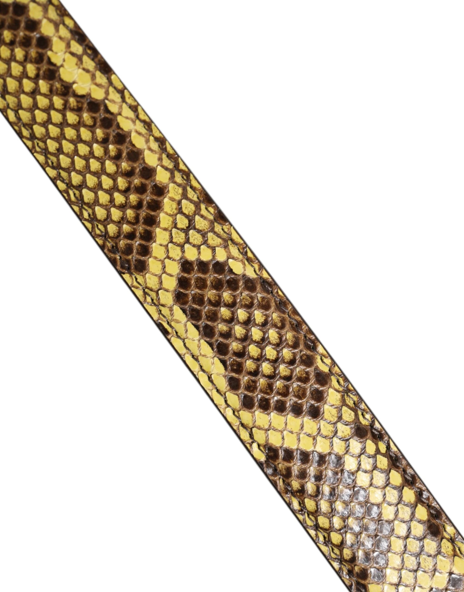 Dolce & Gabbana Yellow Exotic Leather Bag Shoulder Strap - 5
