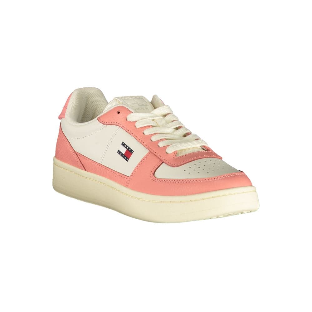 Tommy Hilfiger White Polyurethane Women's Sneaker - 2