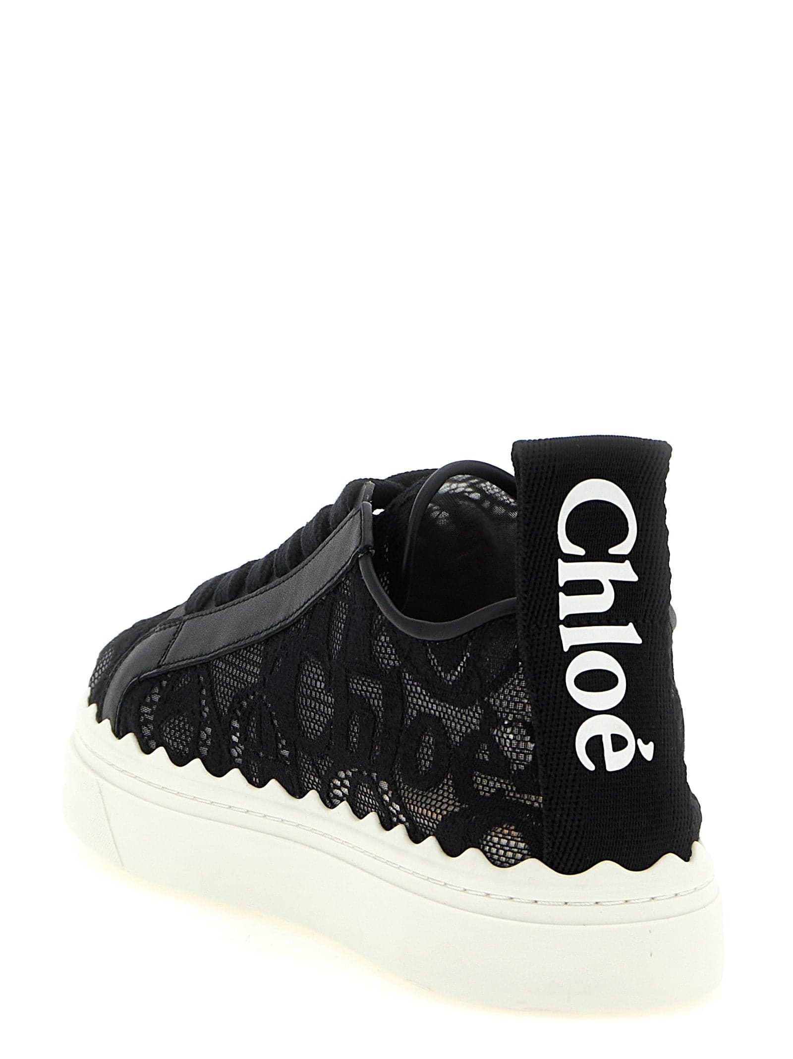 Chloé Black Polyamide Low Top Sneakers - 3