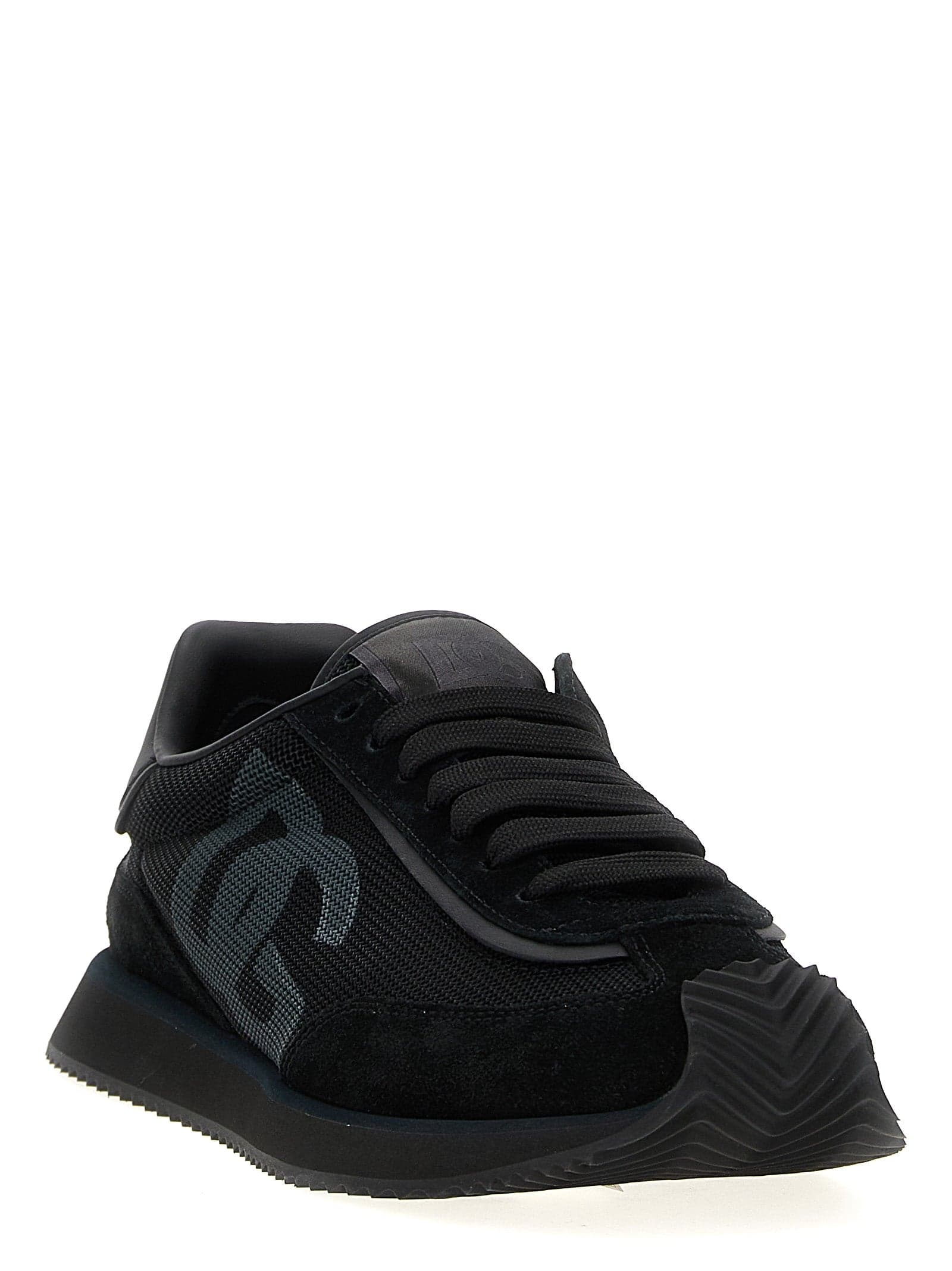 Dolce & Gabbana Black Calfskin Athletic Sneakers - 2