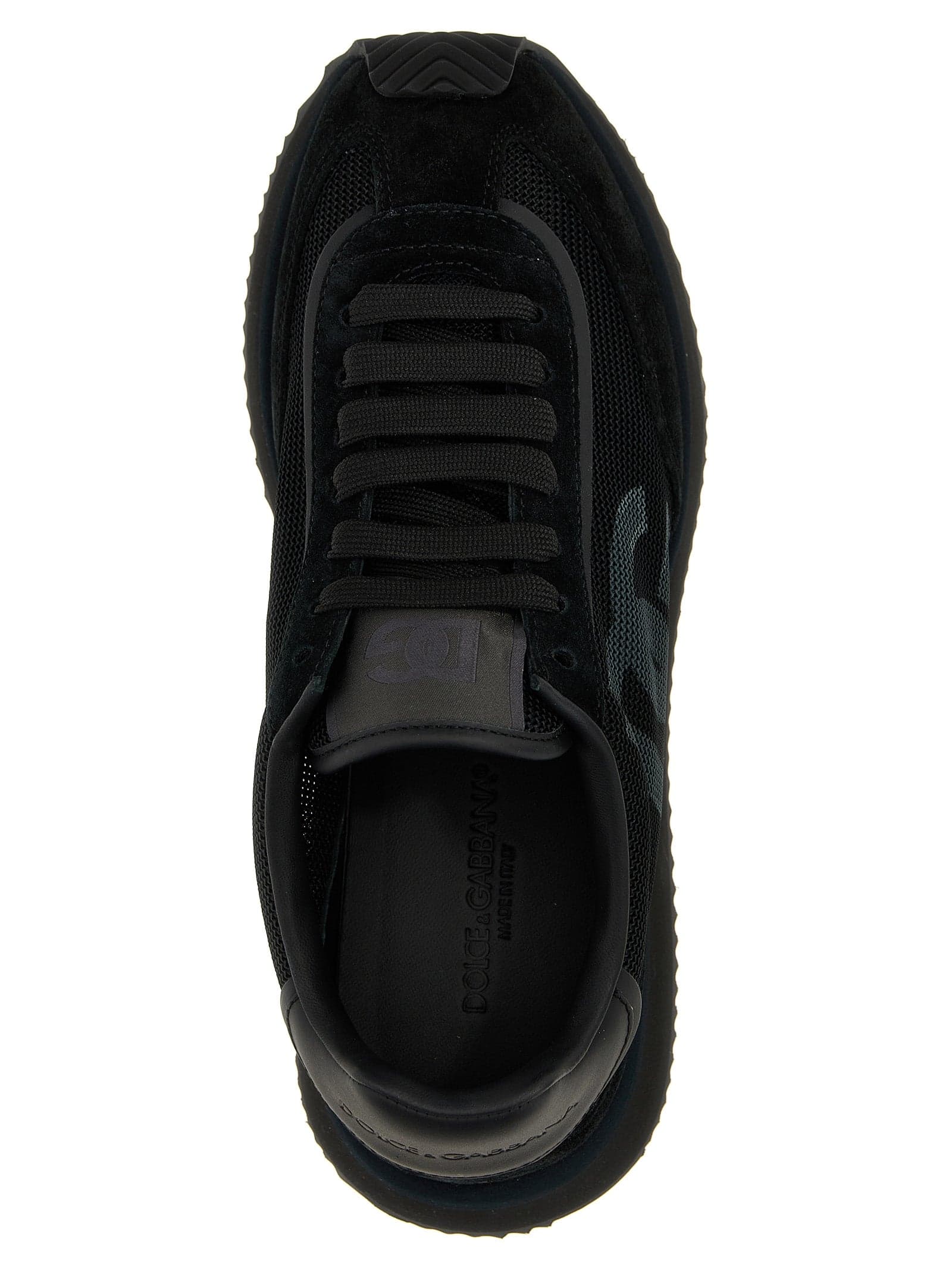 Dolce & Gabbana Black Calfskin Athletic Sneakers - 4
