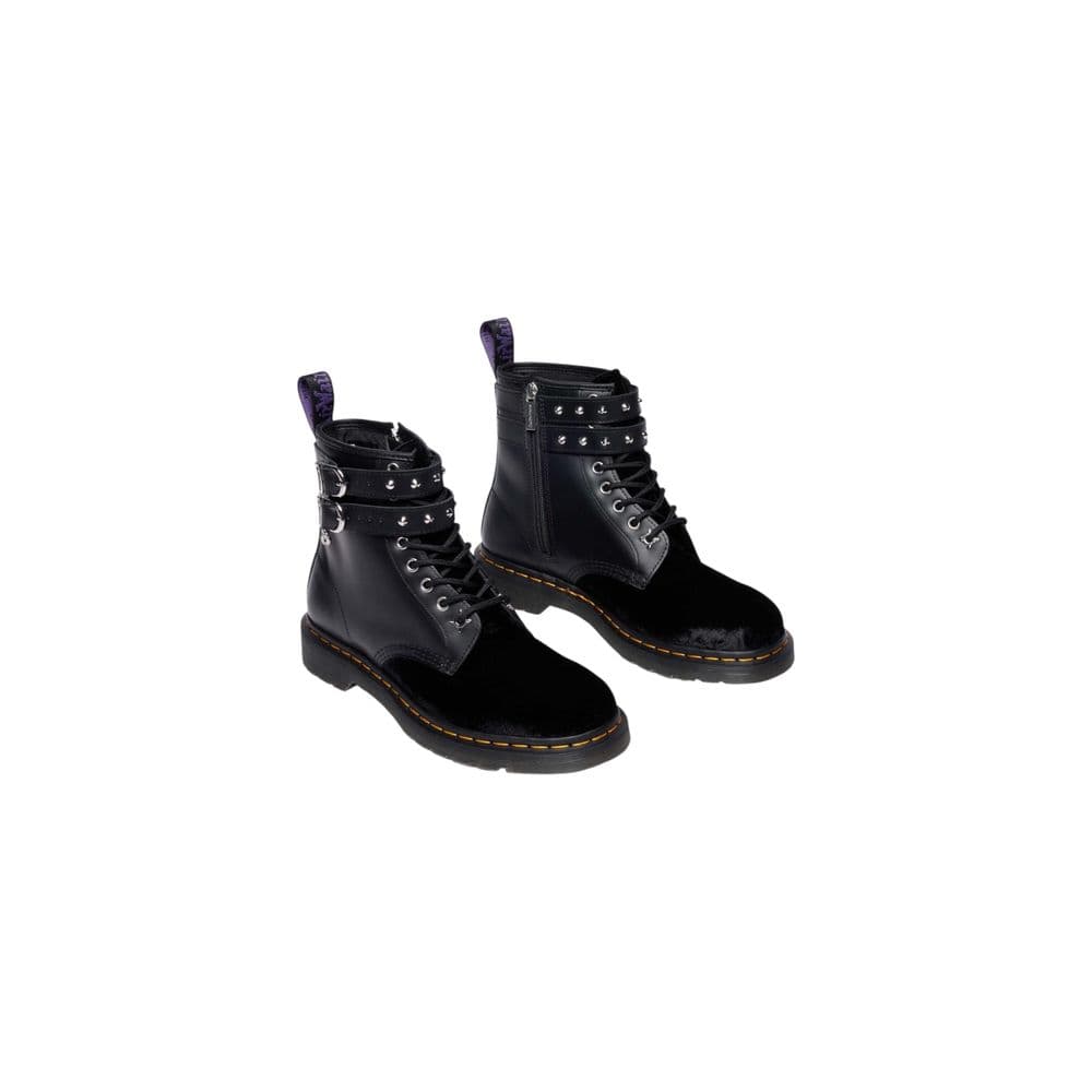 Dr. Martens Black Leather Lace-Up Boots - 4