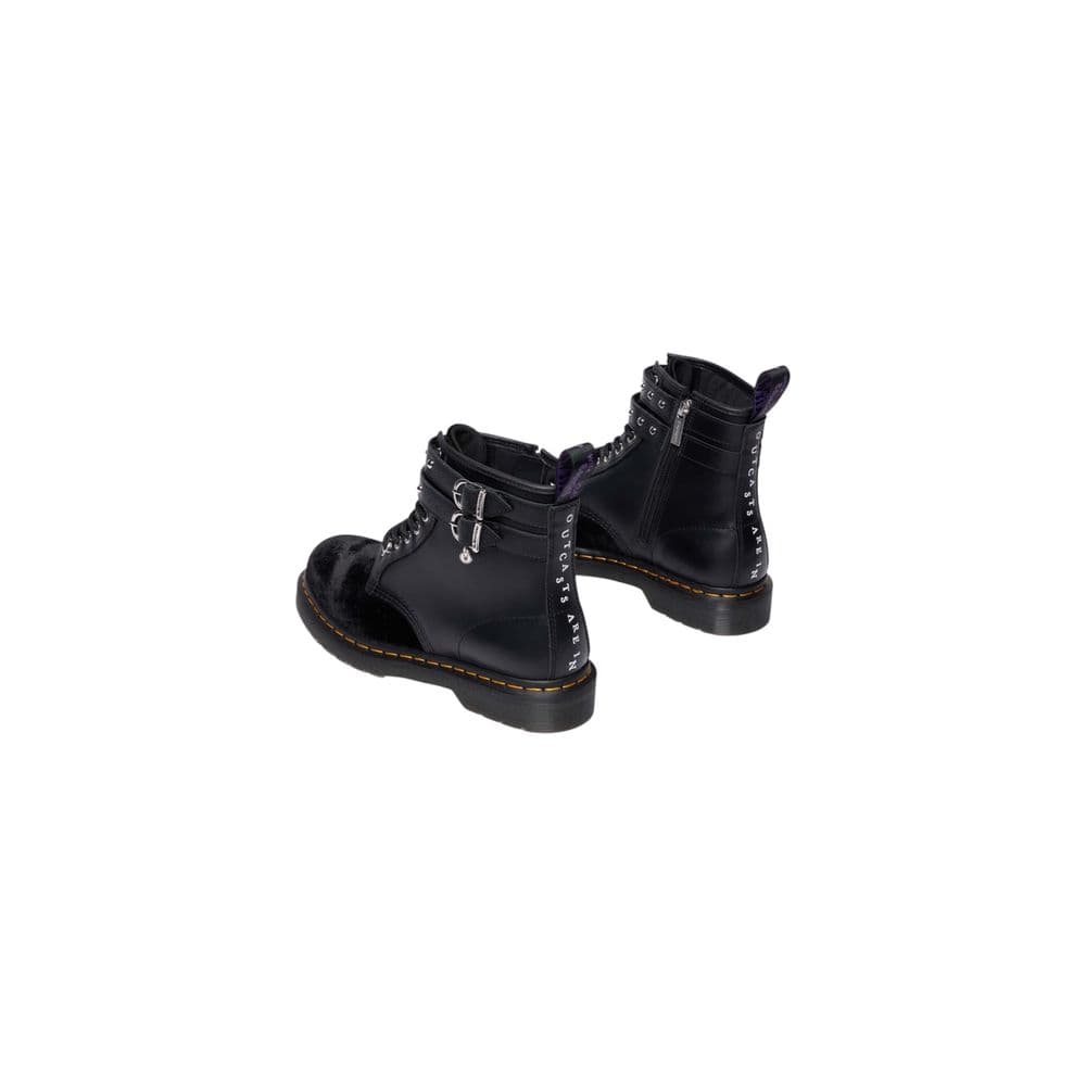Dr. Martens Black Leather Lace-Up Boots - 5