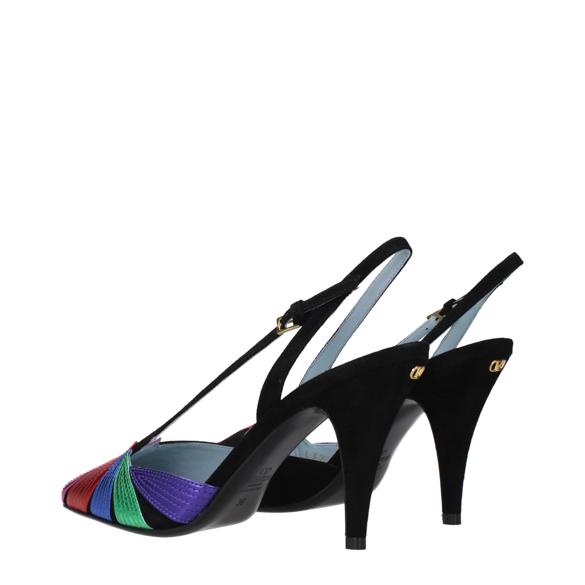 Valentino Garavani Black Leather High Heel Pumps - 4