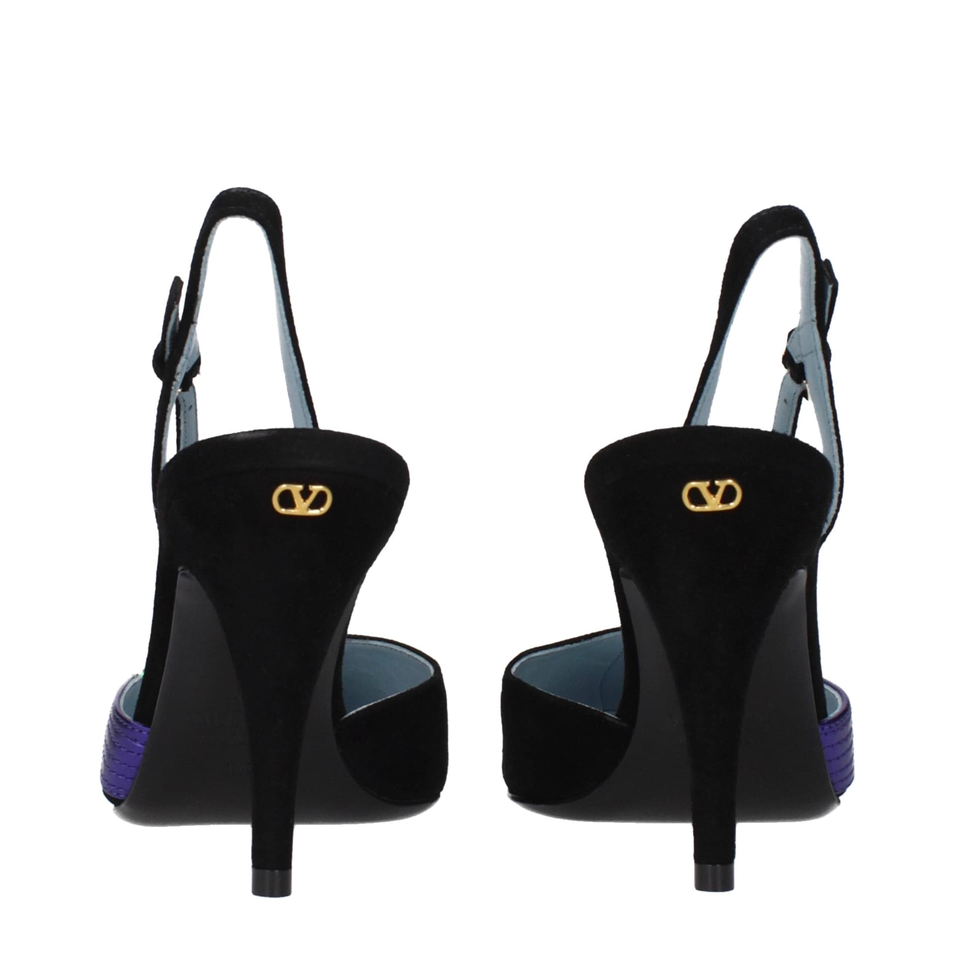 Valentino Garavani Black Leather High Heel Pumps - 5