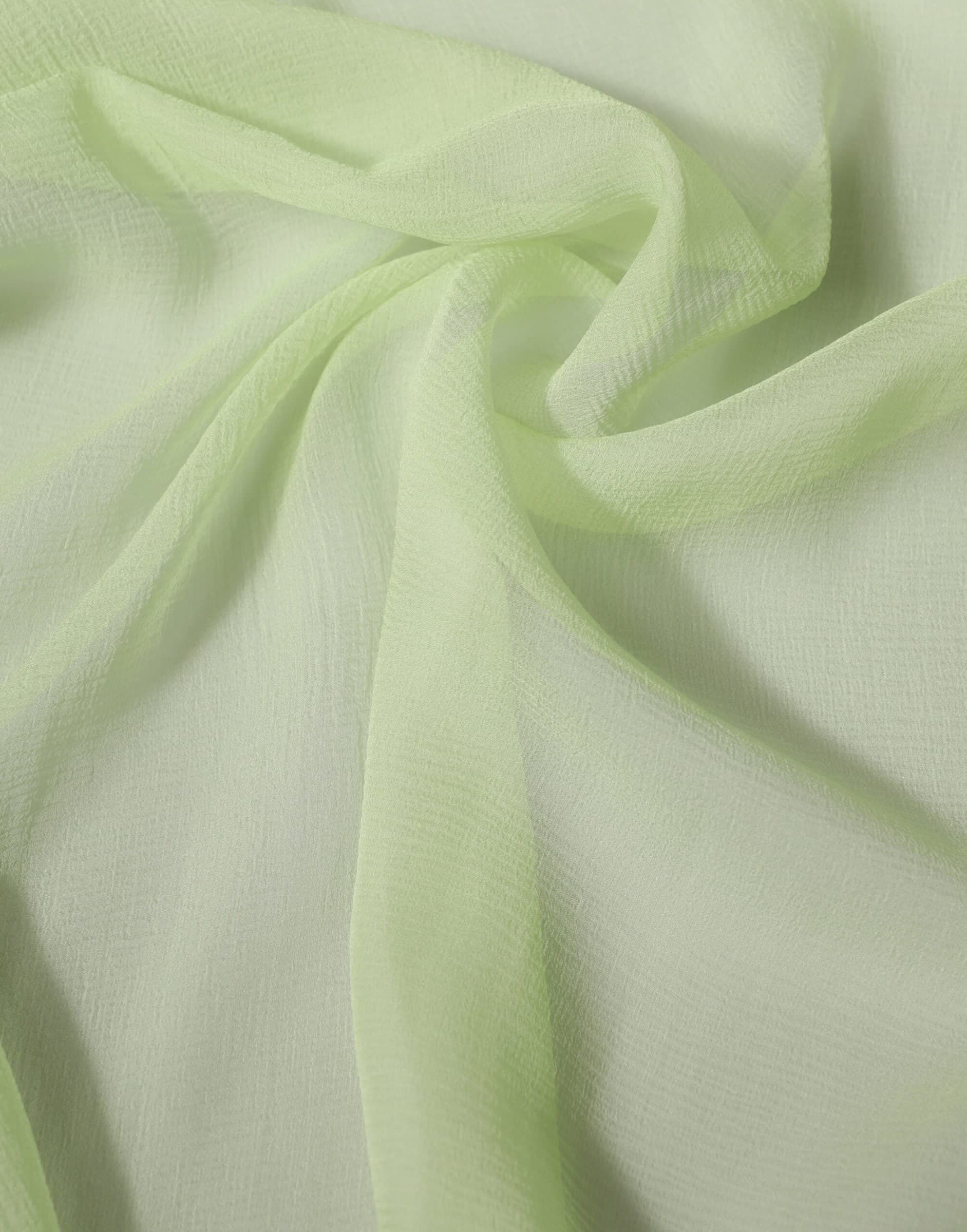 Dolce & Gabbana Light Green Silk Neck Wrap Stole 200cm x 134cm Scarf - 3