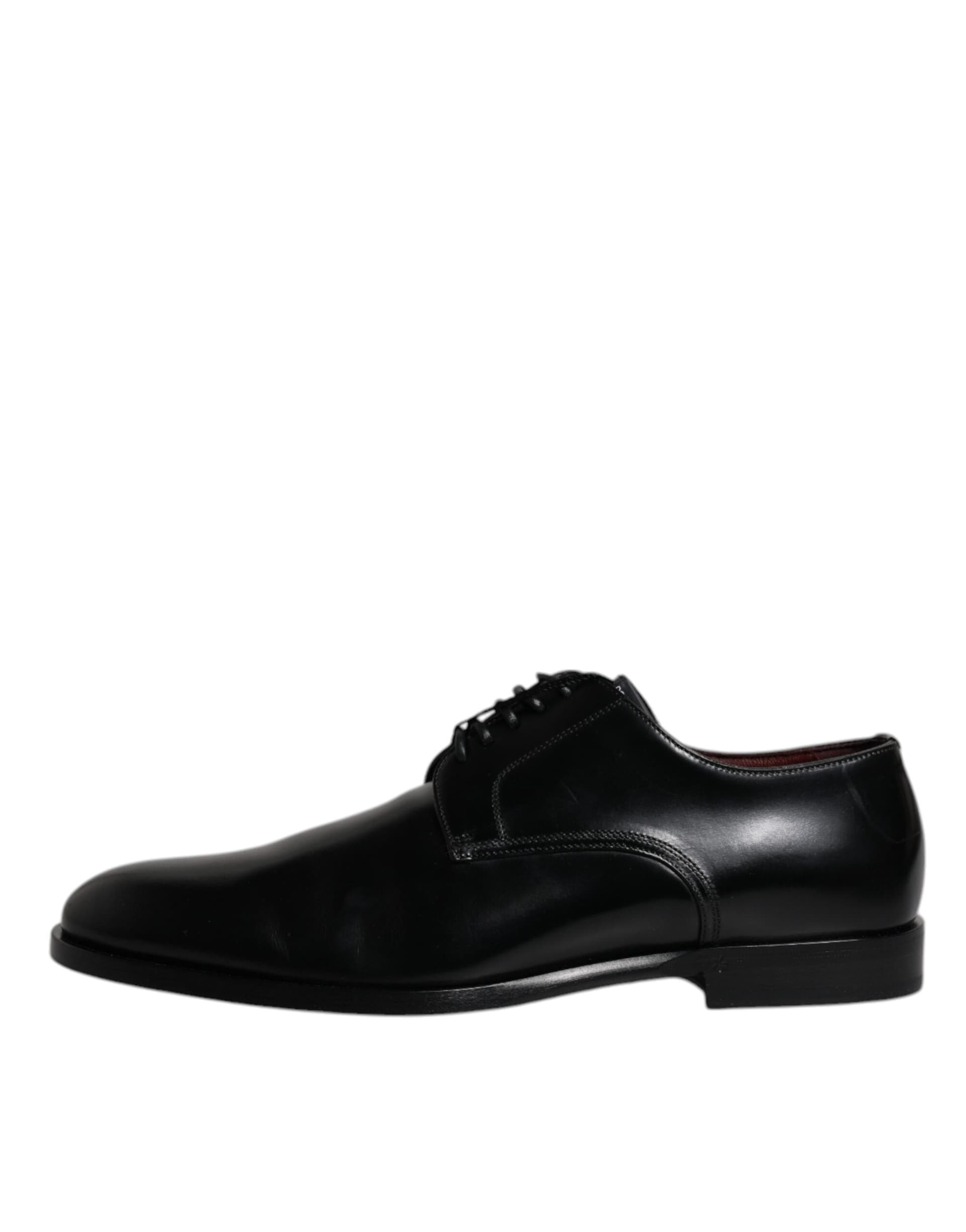 Dolce & Gabbana Black Calfskin Leather Derby Lace Up Formal Dress Shoes - 5