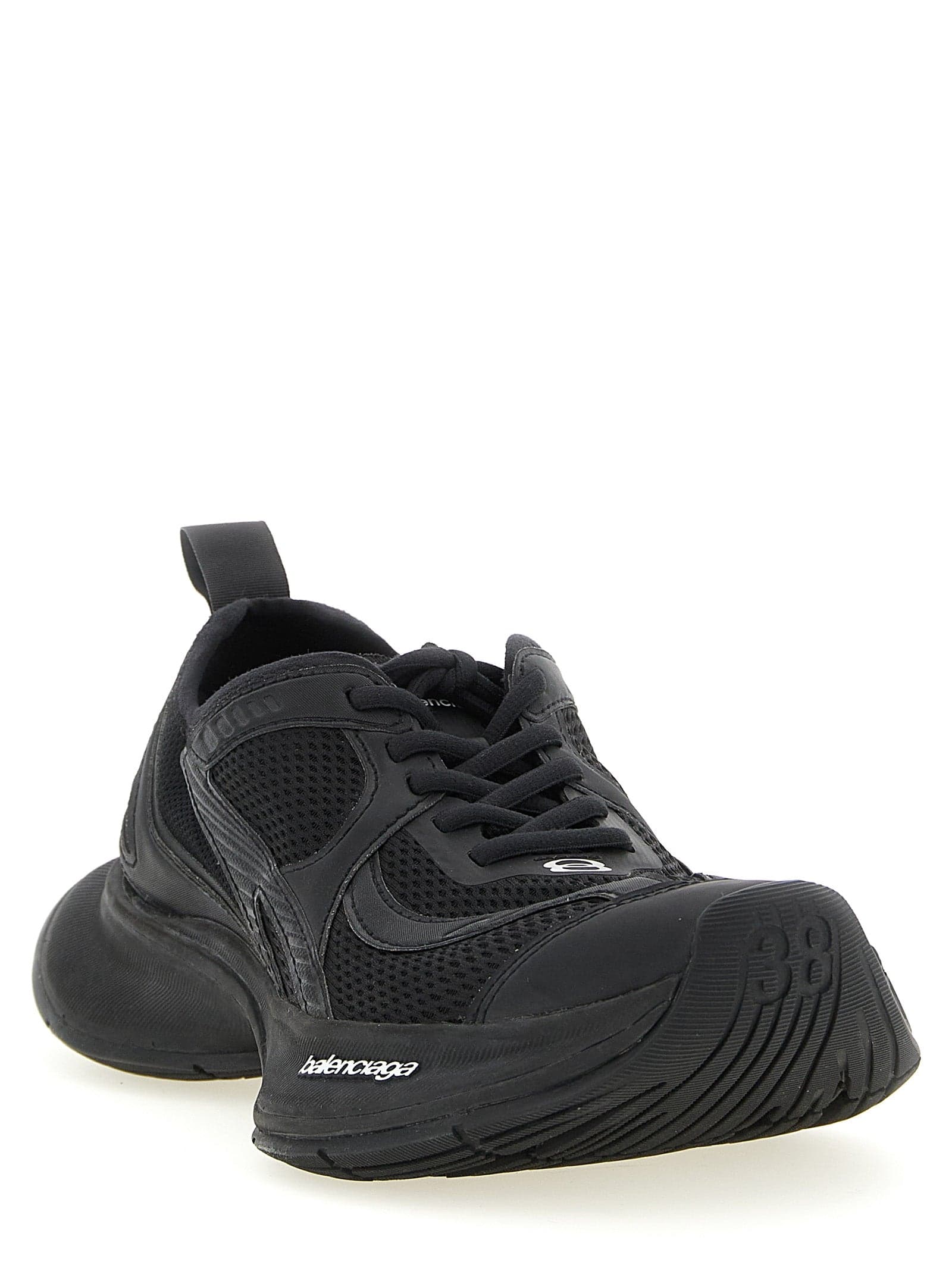 Balenciaga Black Polyester Athletic Sneakers - 2