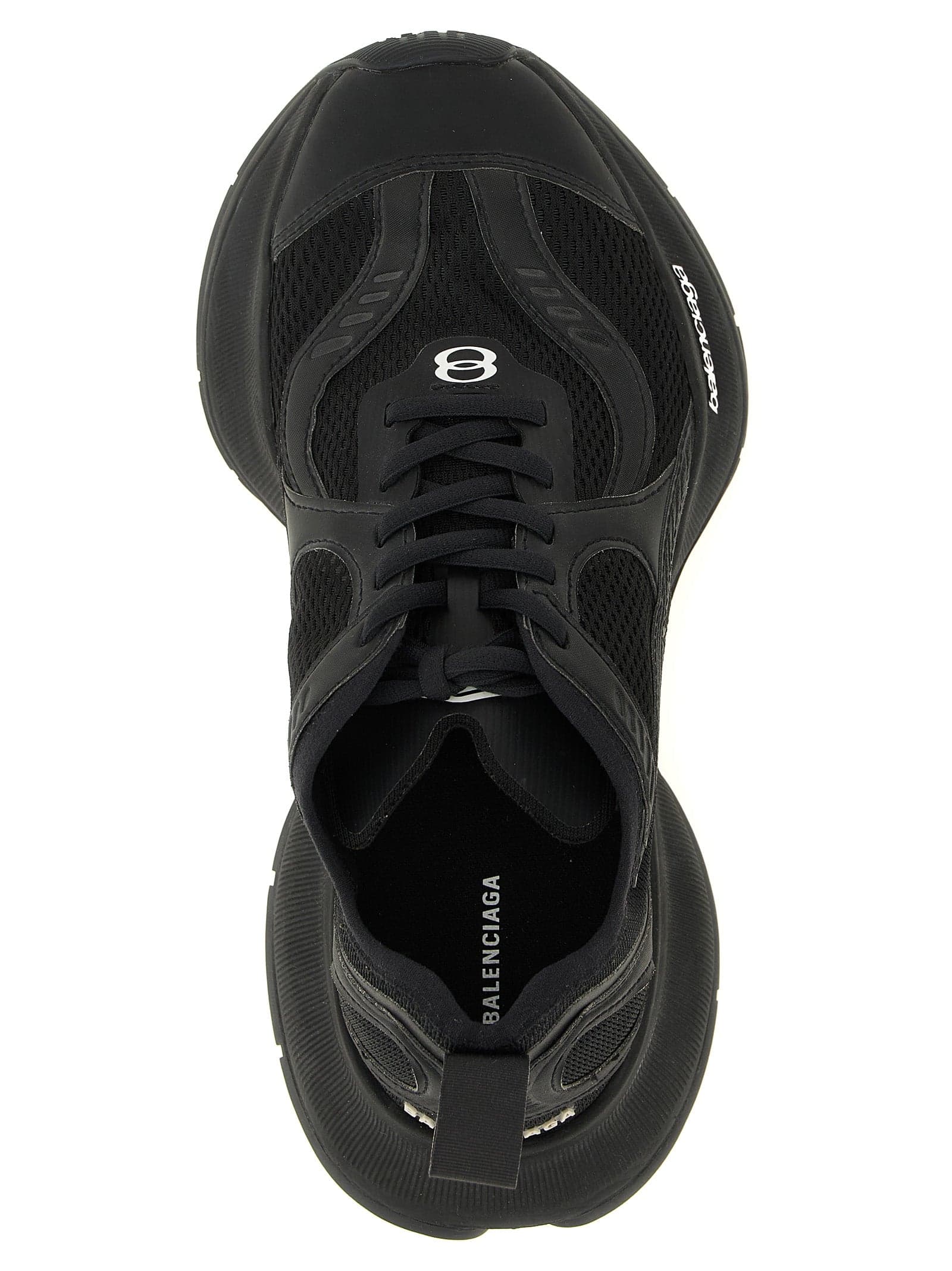Balenciaga Black Polyester Athletic Sneakers - 4