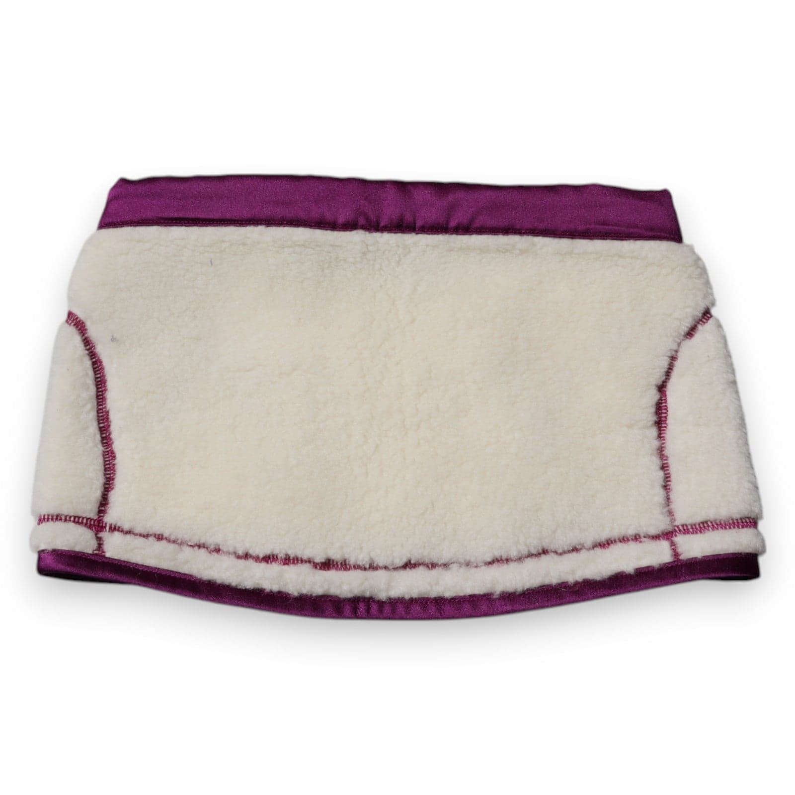 Dolce & Gabbana White Purple Cashmere Fleece Neck Warmer Scarf - 5