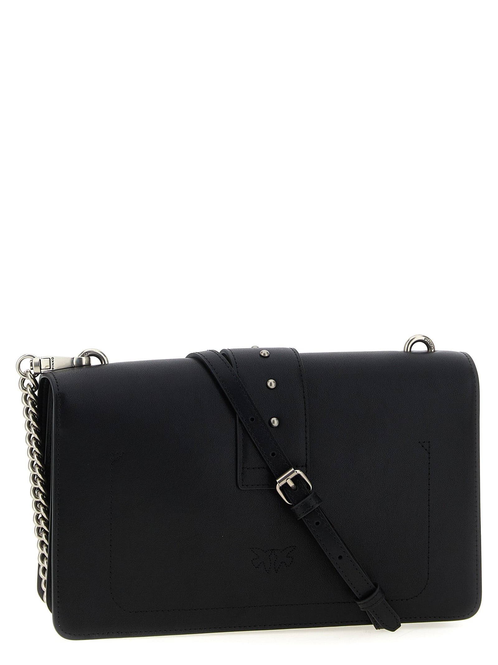 PINKO Black Goatskin Crossbody Bag - 2