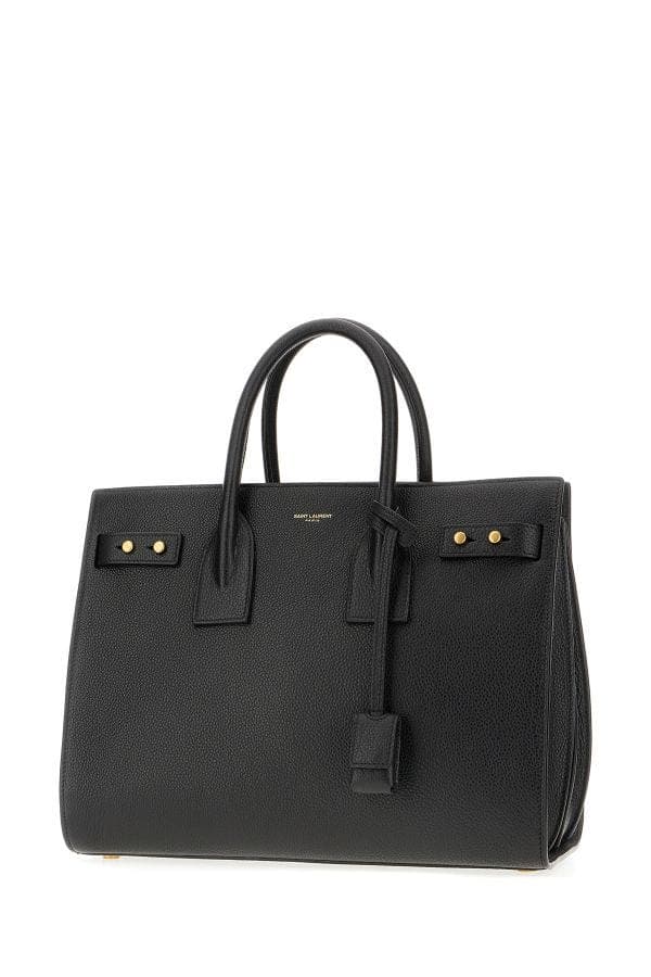 Saint Laurent Black Calf Leather Sac De Jour Handbag - 2