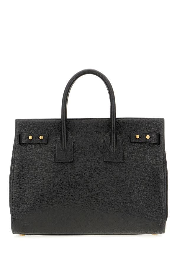 Saint Laurent Black Calf Leather Sac De Jour Handbag - 3